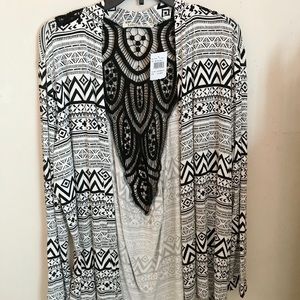 Cardigan XL Tribal Print